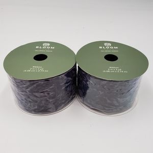 2 Bloom Room 2 Inch Purple Velvet Ribbon 3 Yard Spools Jo Ann Fabrics Bridal